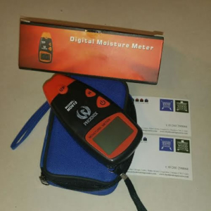 Digital moisture meter designed to detect the level of moisture in wood