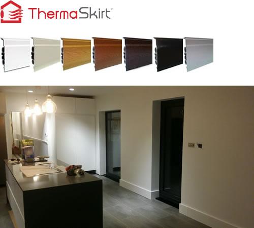 Thermaskirt Plinth Heating, the skirting board that heats your home at the cheshire design centre