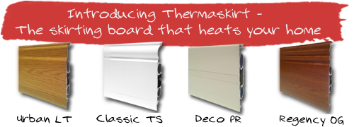 Thermaskirt Plinth Heating, the skirting board that heats your home at the cheshire design centre